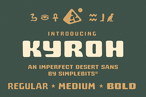 Kyroh — Vintage display sans