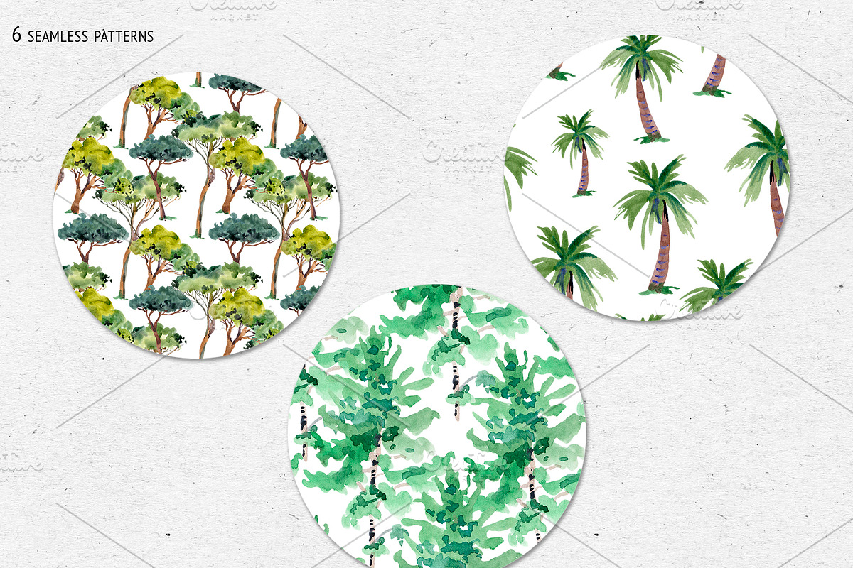 Watercolor Tree Clipart, an Illustration by Belusuab (Photo 8 of 10)