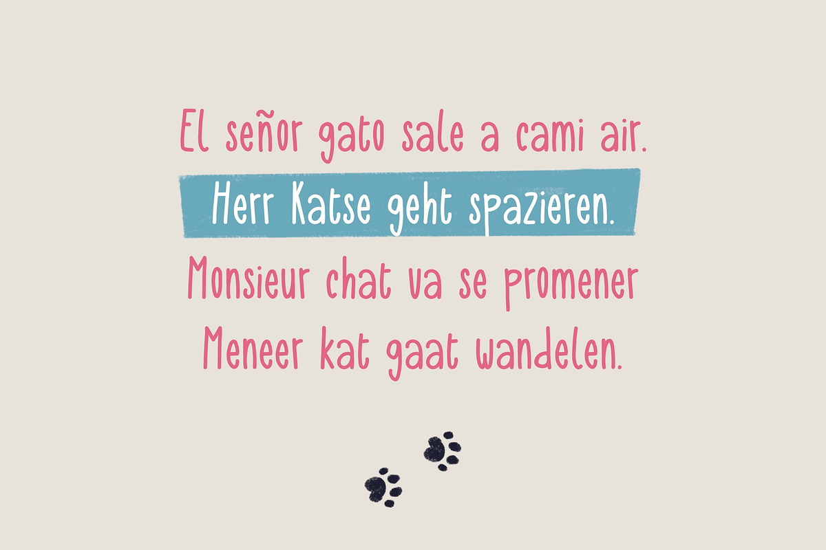 Need a hand? - handwritten (web)font, a Handwritten Font by kreart (Photo 4 of 6)