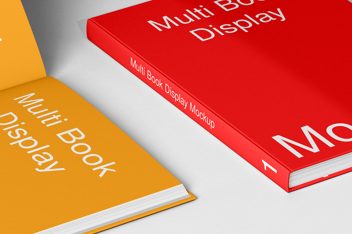 Multi Book Display Mockup - 8 Views, a Books & Magazine Mockup by Illusiongraphic (Photo 23 of 23)