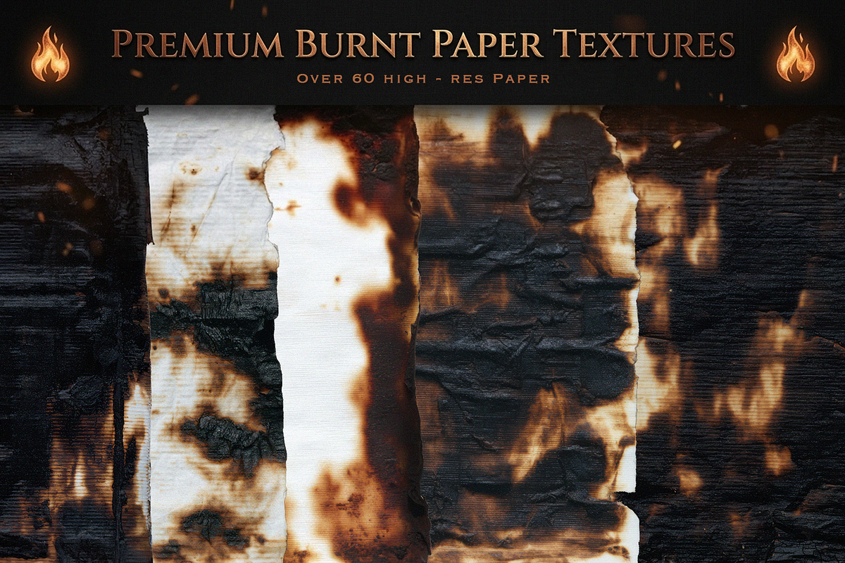 Burnt Paper Textures, a Texture Graphic by Digital Museum (Photo 1 of 5)
