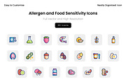 Allergen and Food Sensitivity Icons, a Solid Icon by Wencory (Thumbnail 1 of 2)