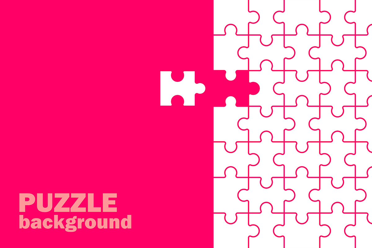 Puzzle pieces background, a Background Graphic by Volyk (Photo 5 of 5)