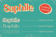 Saphile 3D, a Sans Serif Font by Craft Supply Co. (Thumbnail 4 of 8)