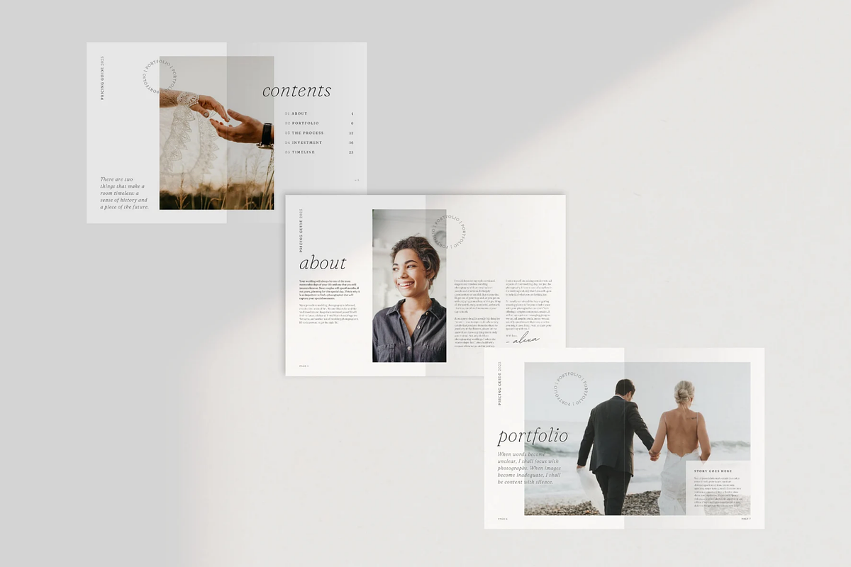 Wedding Photographer Welcome Guide, a Marketing Template by frommakertomaker (Photo 4 of 9)