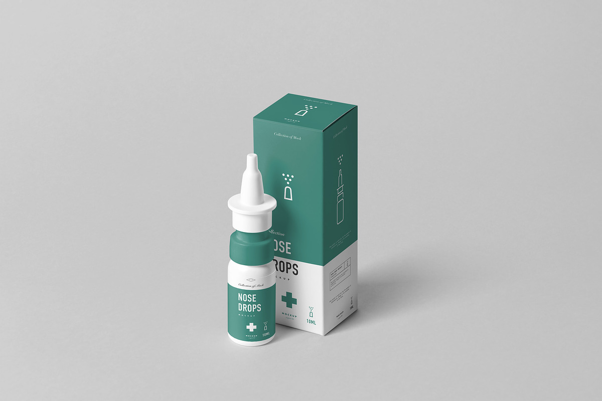Nose Drops Mock-up, a Cups & Container Mockup by Yogurt86 (Photo 3 of 11)