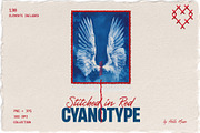 Red Embroidery&Cyanotype Collection, an Object Graphic by Hello Muse (Thumbnail 1 of 13)