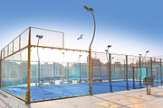 Tennis padel court construction cage, a Photo by Logoworks (Thumbnail 1 of 2)
