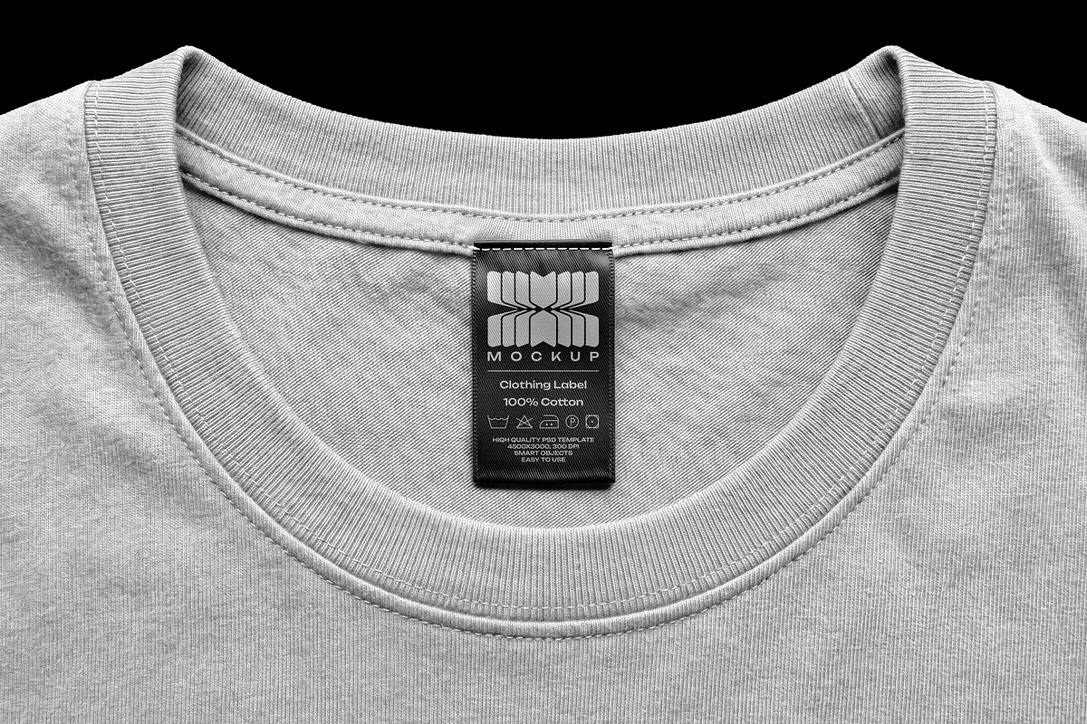 T-Shirt Label Mockup, a Shirt Mockup by Design Squad (Photo 4 of 4)