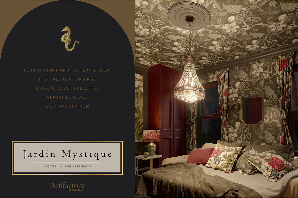 Jardin Mystique PNG Bundle, a Pattern Graphic by Artifactory Studios (Photo 2 of 5)