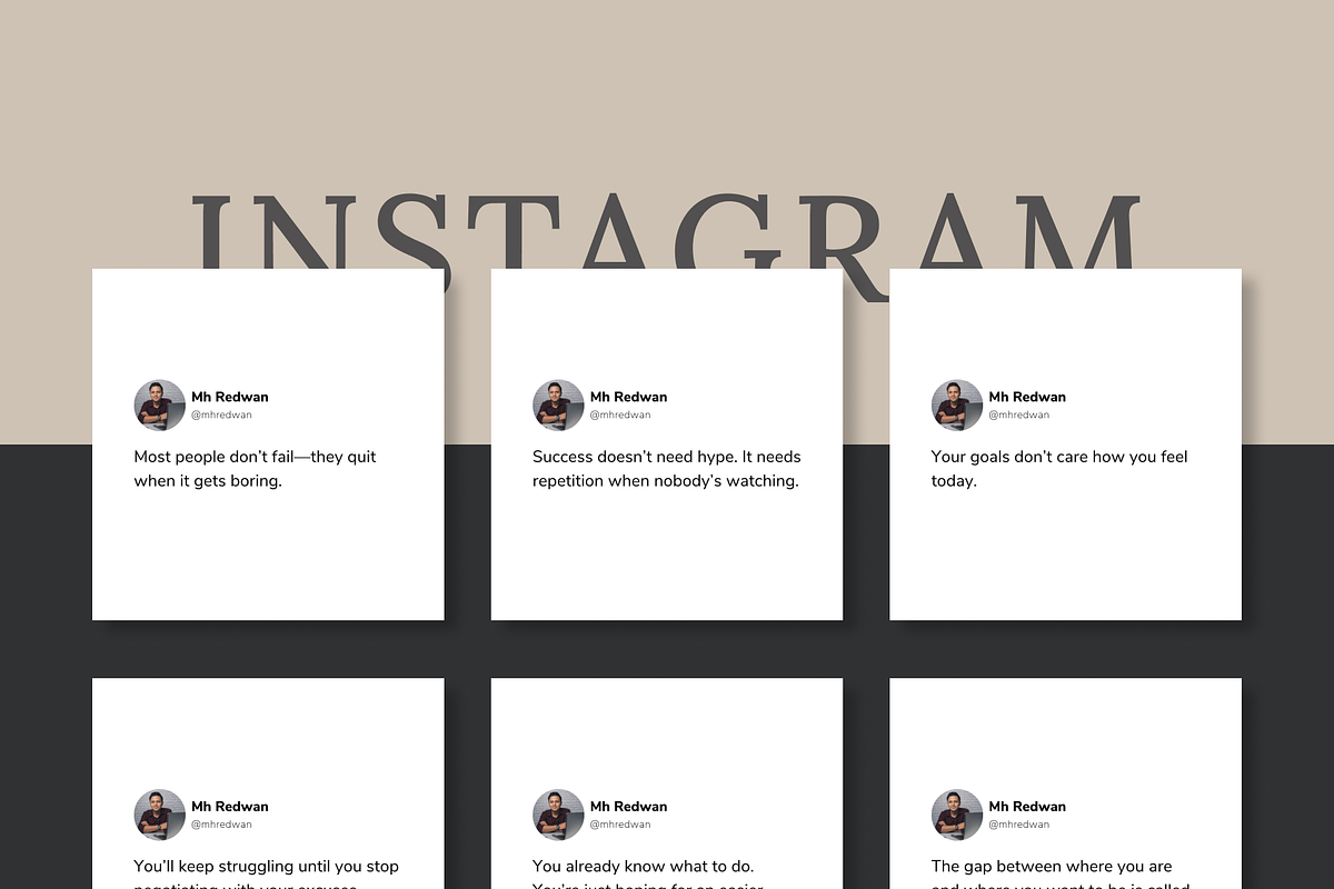 50 Inspiring Instagram Template preview 7