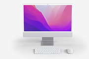 12 Ultra-Realistic iMac 24 Mockups, an iPad Mockup by Smotrow Related (Thumbnail 7 of 15)
