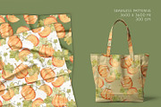 Seamless Pumpkin Pattern Set, a Pattern Graphic by Gribanessa (Thumbnail 2 of 5)