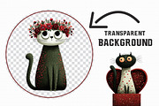 Quirky Valentine's Day Cat Clipart, an Illustration by Libby Wishes (Thumbnail 3 of 7)