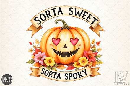 Sorta Sweet Sorta Spooky PNG