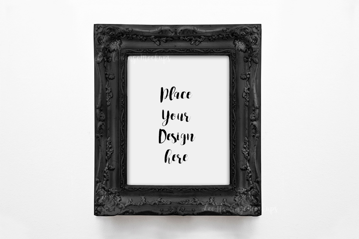 Black frame mockup vintage halloween, a Print Template by Leo Flo Mockups (Photo 2 of 5)