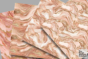 Rose Gold Marble Texture Granite, a Pattern Graphic by Fine Purple Elephant (Thumbnail 2 of 5)