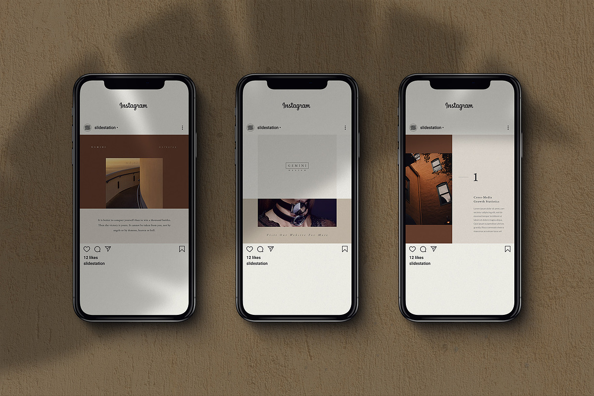 Gemini Instagram Pack, a Social Media Template by SlideStation (Photo 3 of 10)