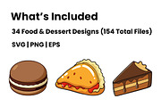 Food & Dessert Clipart Bundle, a Food Illustration by Awieee1 (Thumbnail 2 of 5)