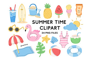 Summer Time Clipart - Swiitery