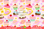 Sweet Space Bakery Seamless, a Background Graphic by K.JackArtwork (Thumbnail 1 of 8)