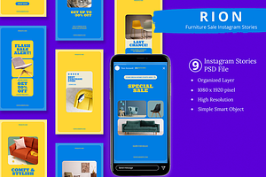 Furniture Sale Instagram Story & Can, a Social Media Template by Attype