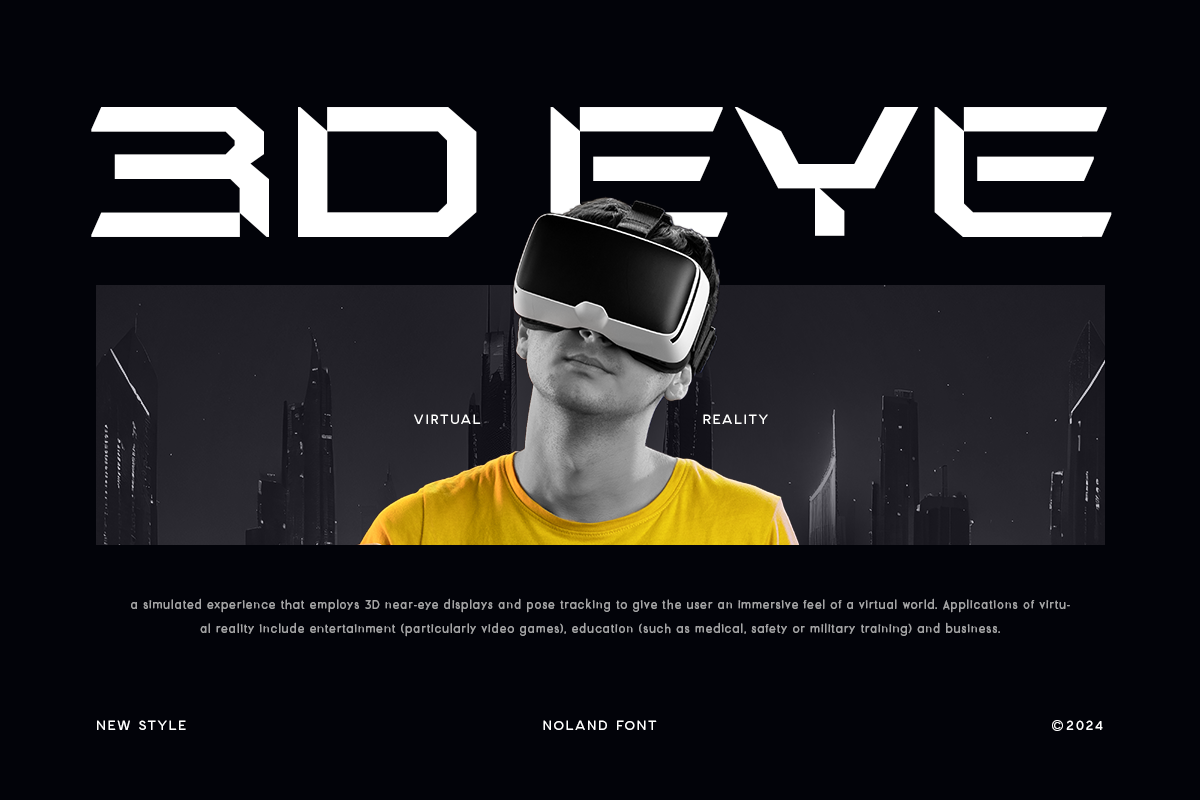 Noland - Sport Futuristic Font, a Sans Serif Font by Hamz Studio (Photo 11 of 12)
