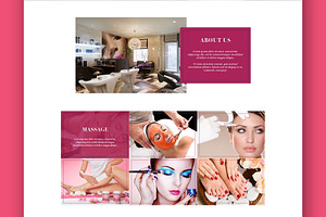 Layla Beauty Salon PSD Template