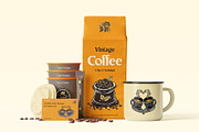Vintage Coffee Vector Icons, a Solid Icon by Creative Stall (Thumbnail 4 of 9)
