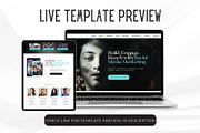 Social Media Agency Website Template, a Landing Page Template by Kromatic Design Studio (Thumbnail 3 of 8)