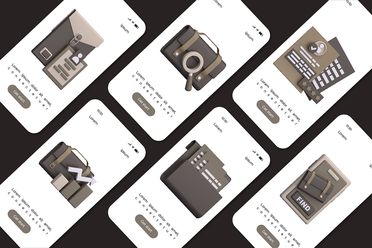 Job and Recruitment 3D Icon Pack, an Object 3D Model by Rishsketch (Photo 6 of 9)