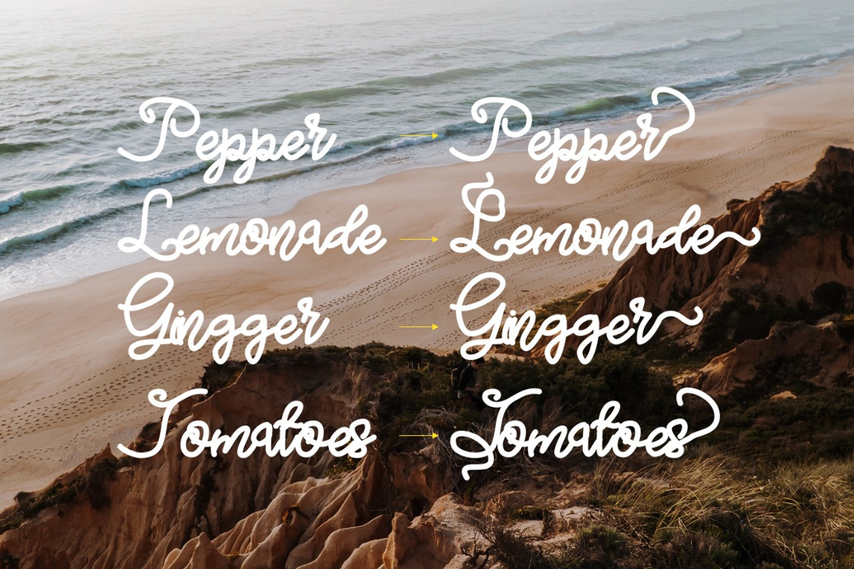 Nieckos - Monoline Handwritten Font, a Handwritten Font by Dhabee (Photo 12 of 12)