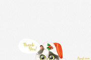 Cute grey kitten in Santa cap, an Animal Illustration by Azuzlikus (Thumbnail 3 of 3)