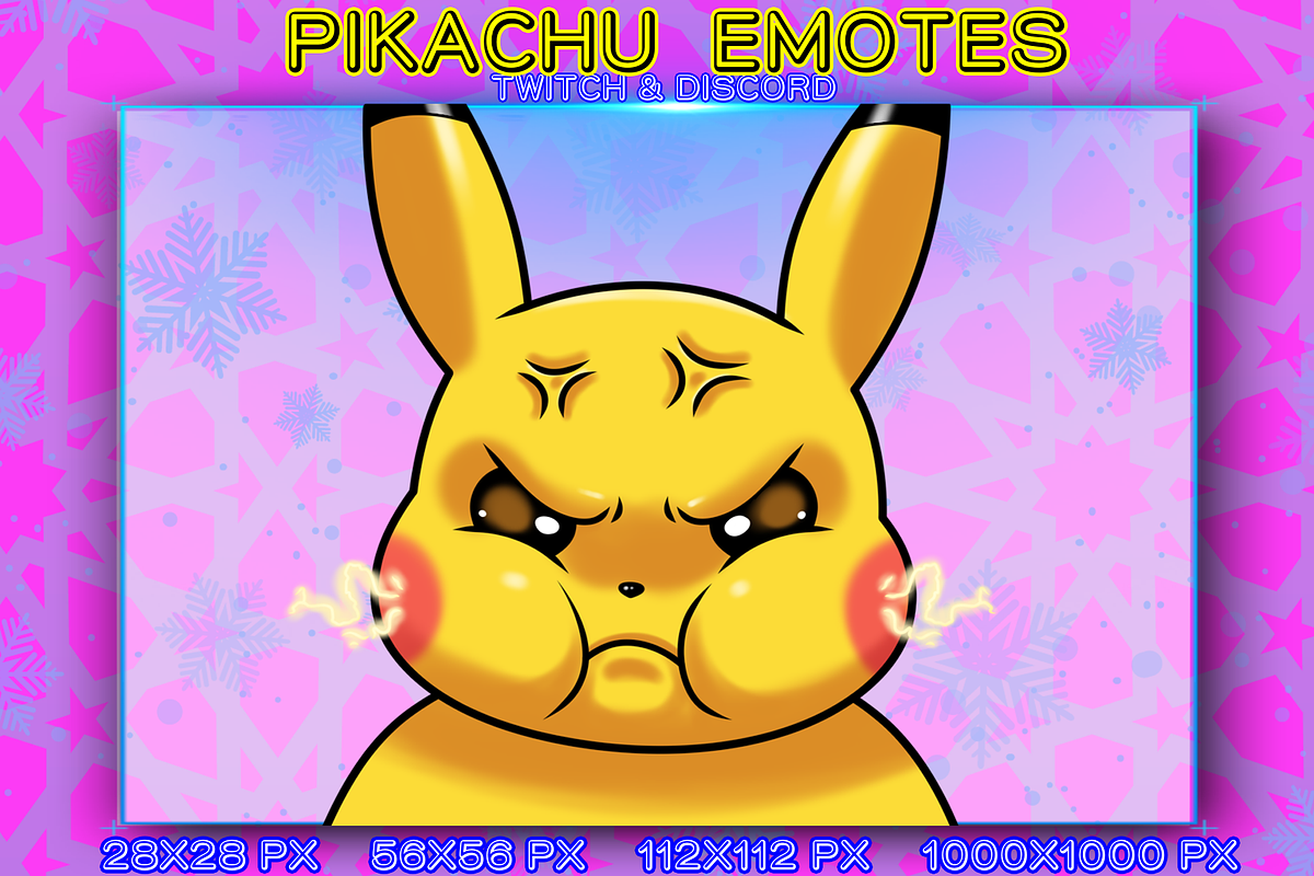 PIKACHU EMOTES TWITCH, an Object Graphic by YUNGMOTS (Photo 3 of 6)