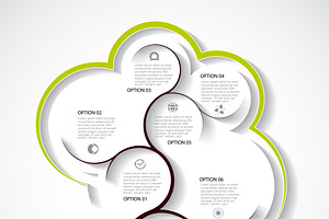 Abstract infographic template