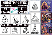 Christmas Tree Coloring Pages, an Illustration by LightExpress (Thumbnail 6 of 7)