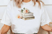 Watercolor White Books and Frames, a Seasonal Illustration by Designworld (Thumbnail 5 of 8)