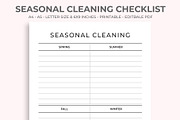 Seasonal Cleaning Checklist, a Stationery Template by M9 Design (Thumbnail 1 of 5)