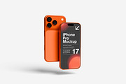 High Quality iPhone 17 Pro Mockup, an iPhone Mockup by AndikaGraphic (Thumbnail 3 of 5)