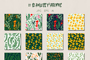 Patterns Wild herbs and flowers, a Pattern Graphic by Veleri (Thumbnail 2 of 8)