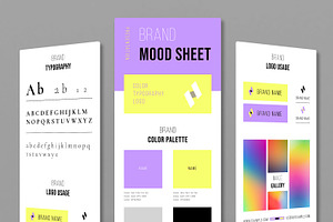 Brand Mood Board Layout, an UI Kit Template by MightyDesign