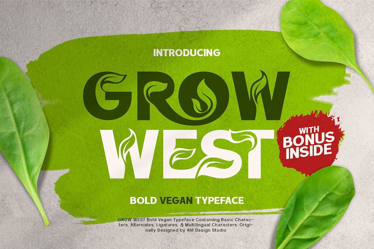Grow West Nature Typeface, a Sans Serif Font by alit design (Photo 1 of 16)
