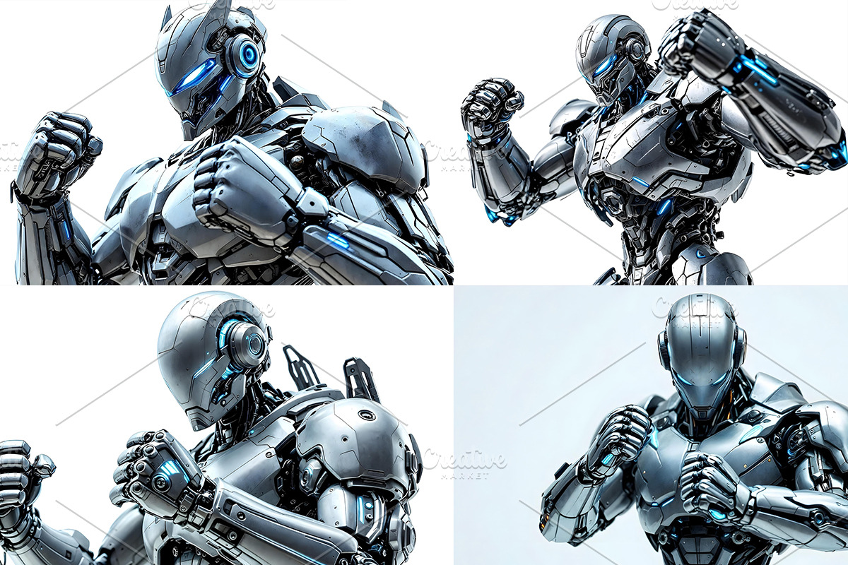 Futuristic robot warrior Ready for C, a Technology Photo by Stock Shape (Photo 4 of 4)