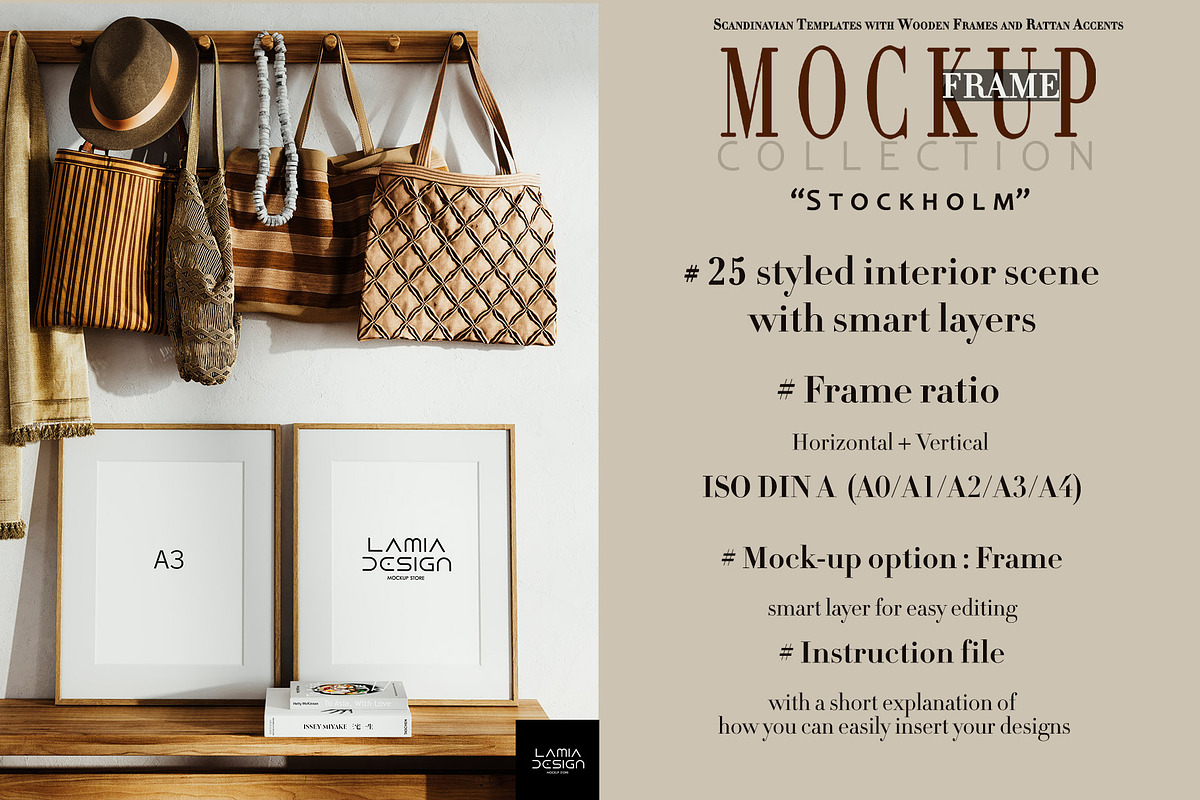 Stockholm Room & MockUp Frame Bundle, a Household Mockup by LAMIA DESIGN (Photo 14 of 14)