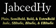 JabcedHy, a Serif Font by Ingrimayne Type (Thumbnail 1 of 10)