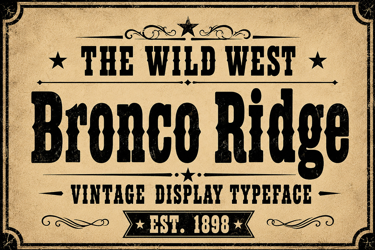 Bronco Ridge, a Slab Serif Font by Wow Magic (Photo 4 of 6)