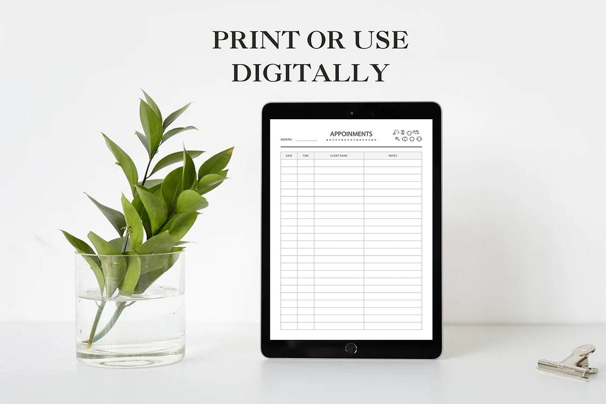 Canva Appointments, a Stationery Template by DesignDevisers (Photo 8 of 10)