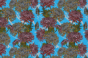 Chrysanthemum Maximalist Floral, a Pattern Graphic by NayaChu (Thumbnail 3 of 9)