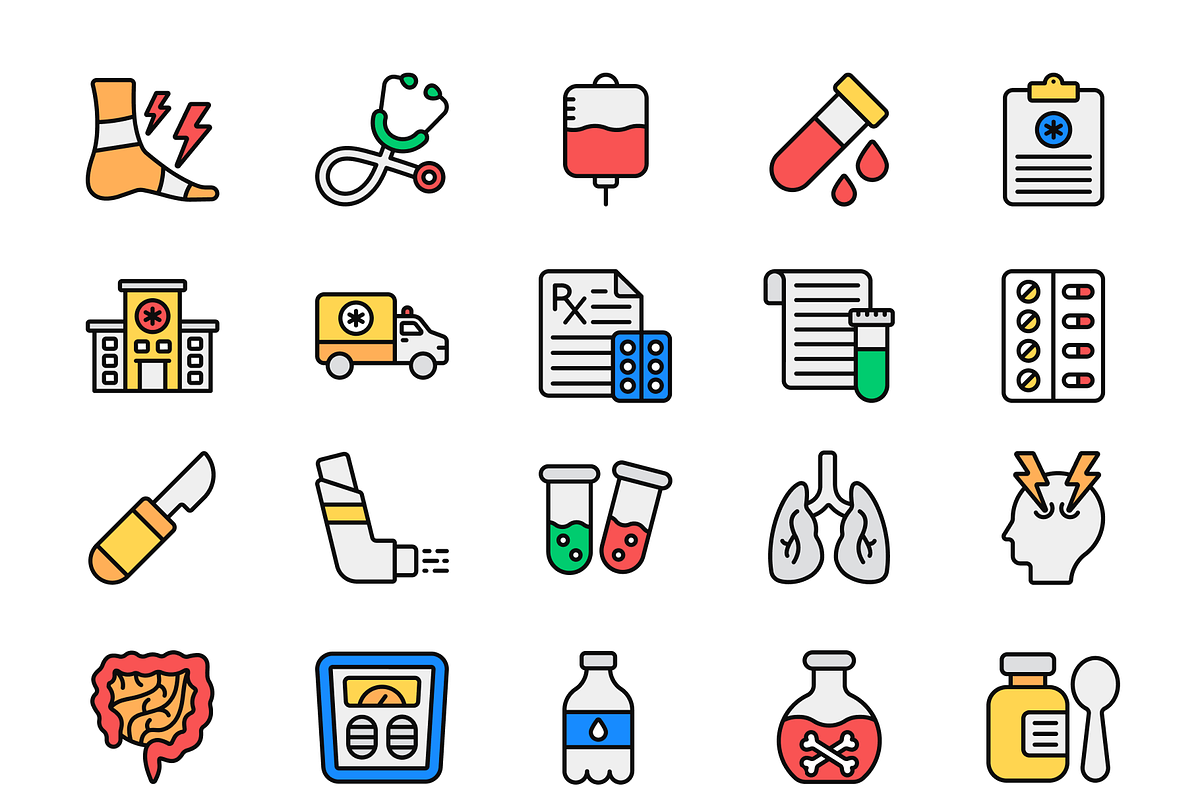 Medical Icon Set, a Duotone Icon by Brickclay (Photo 7 of 12)