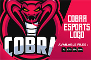 King Cobra Esports Logo Templates, a Branding & Logo Template by kidzdsgn (Thumbnail 1 of 3)